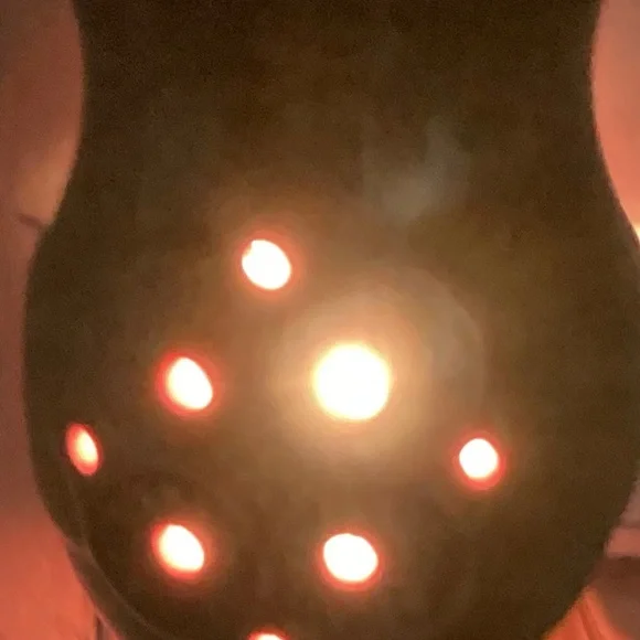 Joy Mangano Plug-In Wax Melt Warmer illuminates 360 plug Orange NWOT - Picture 4 of 7